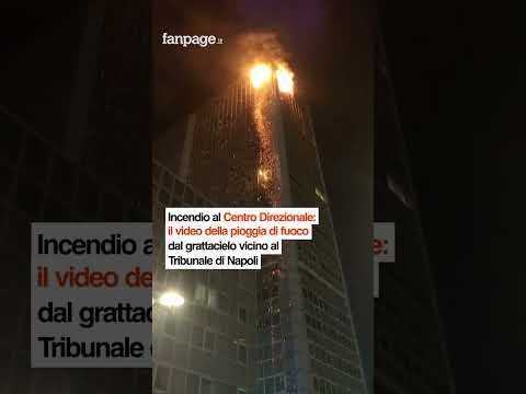 Incendio in uno dei grattacieli al Centro Direzionale di Napoli