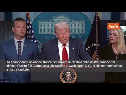 Trump: A Washington dispiegherò guardia nazionale per liberare la città dal crimine