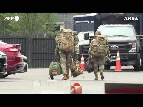 A Washington i primi soldati della Guardia Nazionale
