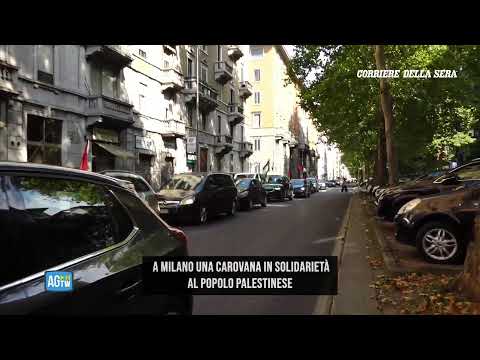 Milano, carovana per la Palestina