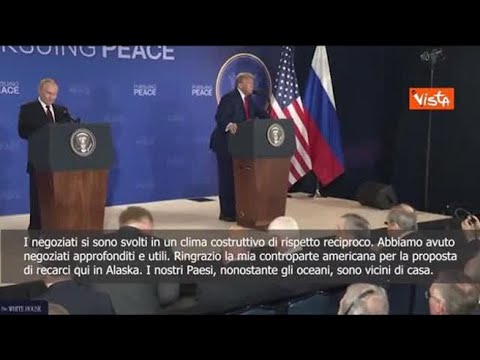 Putin ad Anchorage: Negoziati svolti in un clima costruttivo e di rispetto, sono stati utili