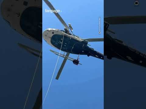 Uomo intrappolato due giorni dietro una cascata: salvato da un elicottero