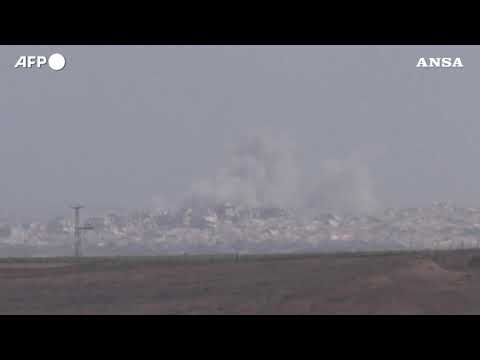 Fumo si alza al confine di Gaza mentre l’IDF intensifica le operazioni militari