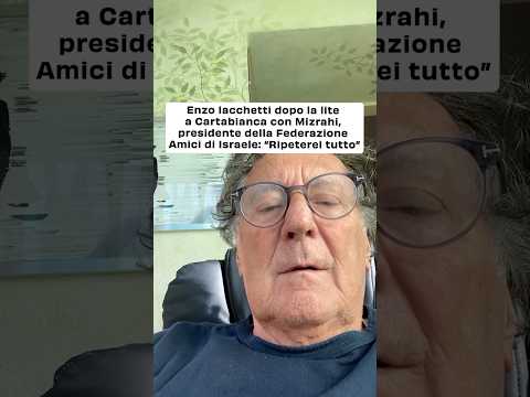 Così Enzo Iacchetti commenta su Instagram quanto accaduto durante la puntata di Cartabianca