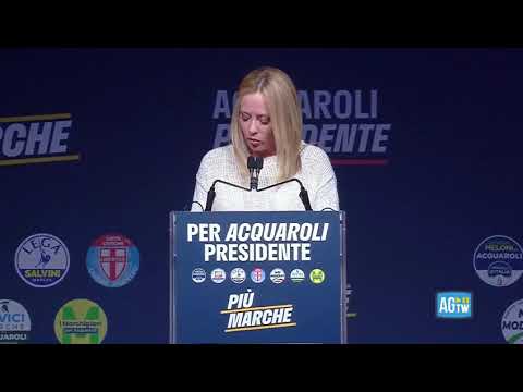 Meloni nelle Marche: «L’Italia punto di riferimento per l’Occidente»