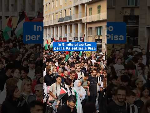 In 5mila hanno partecipato al corteo a Pisa in occasione dello sciopero generale per Gaza