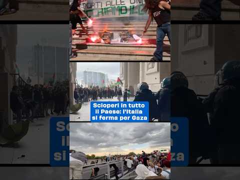 L’Italia in sciopero per Gaza