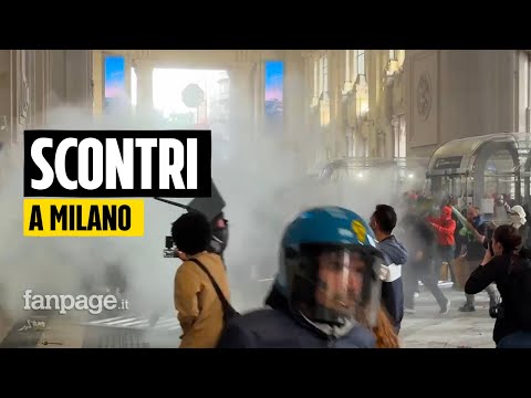 Sciopero per Gaza: a Milano lancio di pietre e scontri tra manifestanti e forze dell’ordine