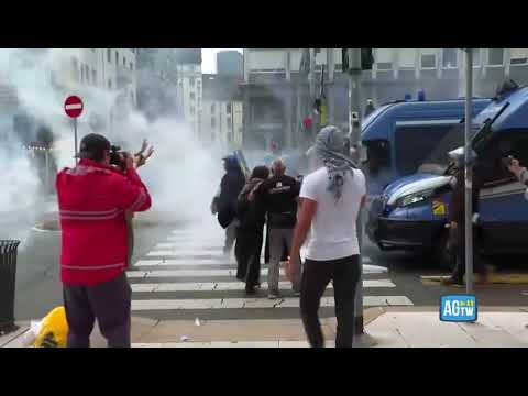 Guerriglia urbana in stazione centrale a Milano, gli scontri con le forze dell’ordine: il video