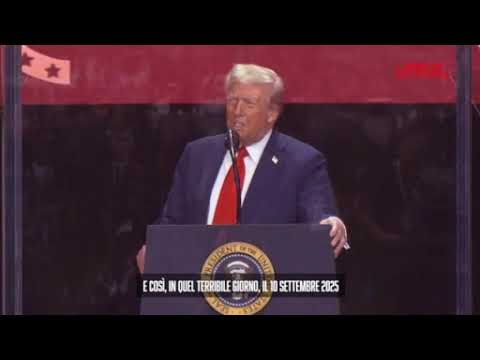 Trump al funerale di Charlie Kirk: «Un martire per la libertà, nessuno lo dimenticherà»