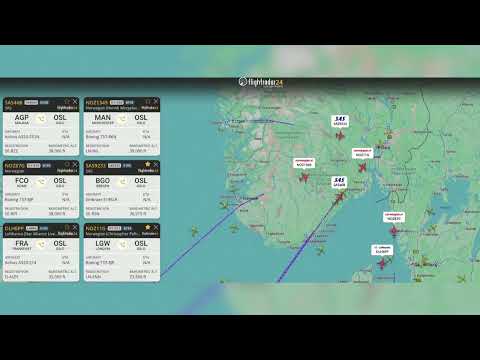 Droni sopra Copenaghen e Oslo, voli deviati: il video di Flightradar