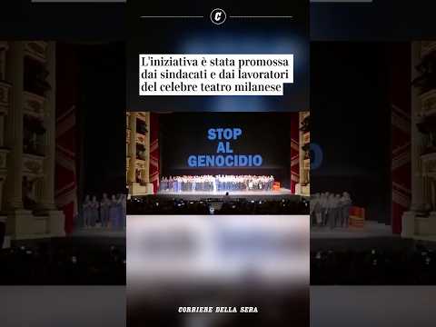 «Stop al genocidio», il messaggio alla Scala dopo il balletto di Roberto Bolle #shorts #news