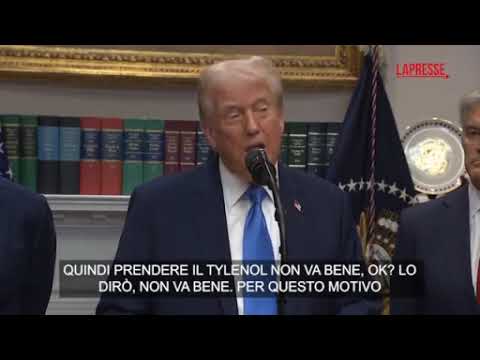 Trump e l’allarme sul paracetamolo: «Aumenta rischio di autismo, le donne incinte ne limitino l’uso»