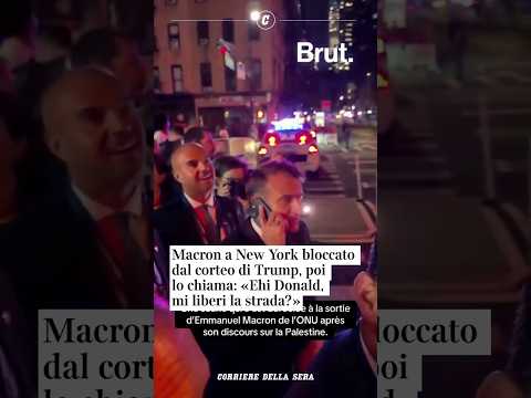 Macron a New York bloccato dal corteo di Trump, poi lo chiama: «Ehi Donald, mi liberi la strada?»