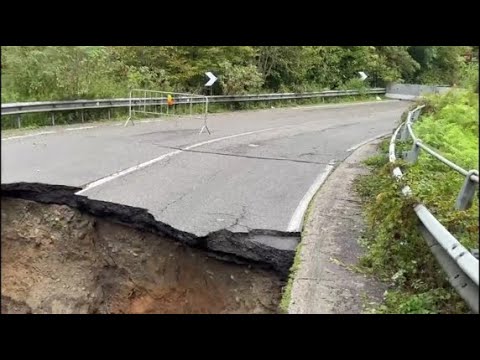 Maltempo, in Brianza la provinciale tra Alzate e Cantù «sprofonda» per 5 metri