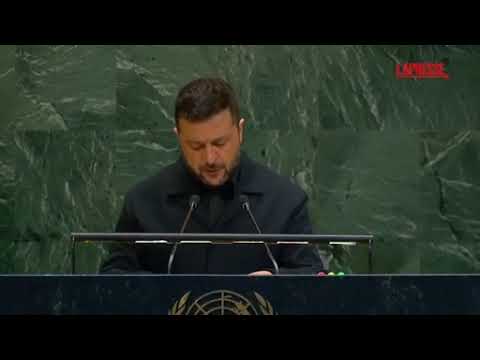 L’intervento di Zelensky all’Onu: «Anche se si vuole la pace, le armi decidono chi sopravvive»