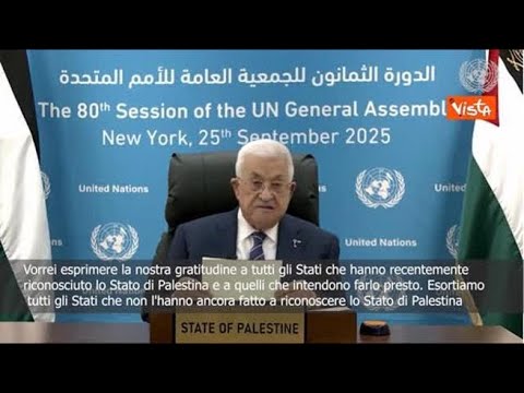 Abu Mazen (Anp): Grazie a chi ha riconosciuto Palestina, esortiamo tutti gli Stati a farlo