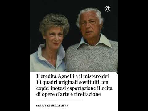 L’eredità Agnelli e il mistero dei 3 quadri originali sostituiti con copie #shorts #news