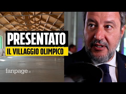 Inaugurato Villaggio Olimpico, Salvini: “850 euro a posto letto a Milano? Buono, si poteva limare”