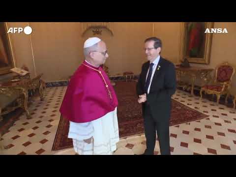 Vaticano, Papa Leone riceve il presidente israeliano Herzog