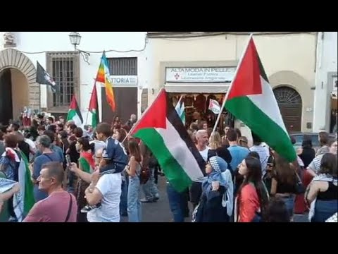 Manifestazione per la Palestina a Firenze: in tanti in piazza, il video del corteo
