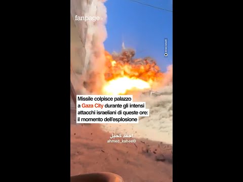 Missile colpisce palazzo a Gaza City