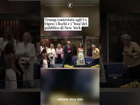 Trump contestato agli Us Open: i fischi e i “buu” del pubblico prima della finale Sinner-Alcaraz