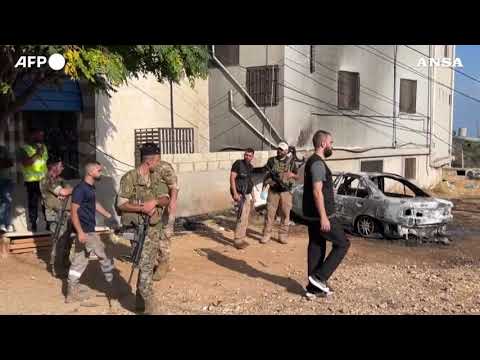 Libano, drone israeliano colpisce un veicolo a sud di Beirut