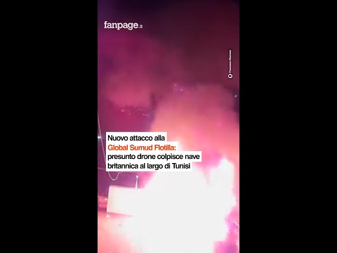 Nuovo attacco alla Global Sumud Flotilla: presunto drone colpisce nave britannica al largo di Tunisi