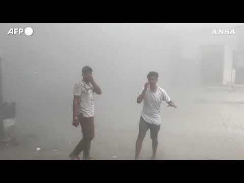 Gaza City, le conseguenze di un attacco israeliano su un edificio