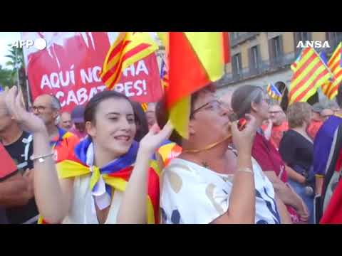 Barcellona, manifestazione per l’indipendenza della Catalogna