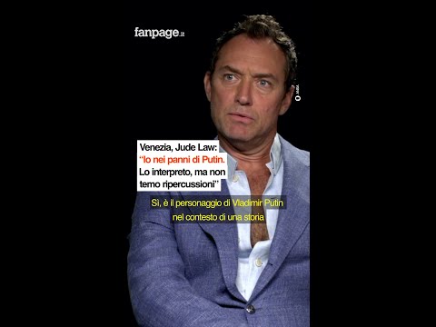 Venezia, Jude Law: “Io nei panni di Putin. Lo interpreto, ma non temo ripercussioni”