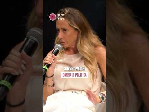 Donne & Politica: ARIANNA MELONI ospite a Tempo delle Donne 2025 #shorts #news