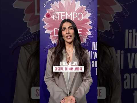 «Relazione non sana bisognerebbe riconoscerla dai primi segnali»: GIULIA SALEMI a Tempo delle Donne