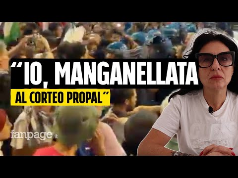 Scontri al corteo per Gaza a Milano, una manifestante: “Manganellata dalle forze dell’ordine”