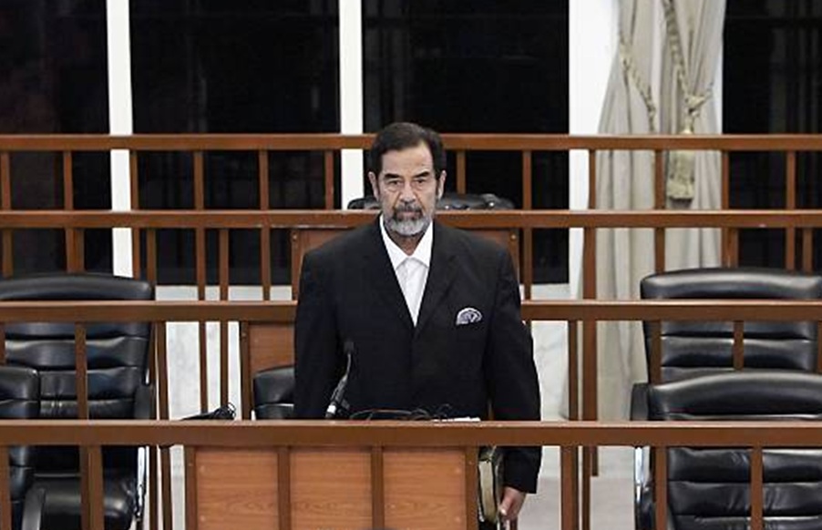 Saddam Hussein alla sbarra
