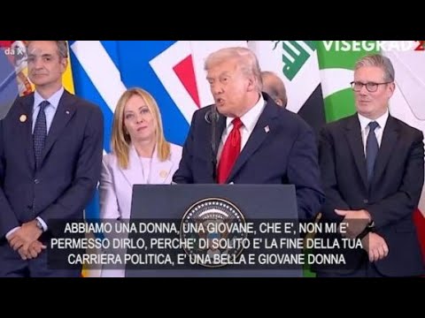 Trump a Meloni: «Non ti offendi se dico che sei bella, vero?»