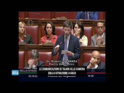 Gaza, le comunicazioni di Tajani alla Camera