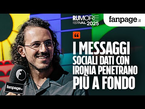 “Con l’ironia i messaggi arrivano meglio”: Gianluca Fru e comicità al Rumore Festival di Fanpage.it