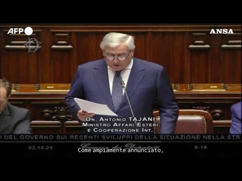 Flotilla, Tajani: “Ventidue italiani fermati da Israele, stanno bene”