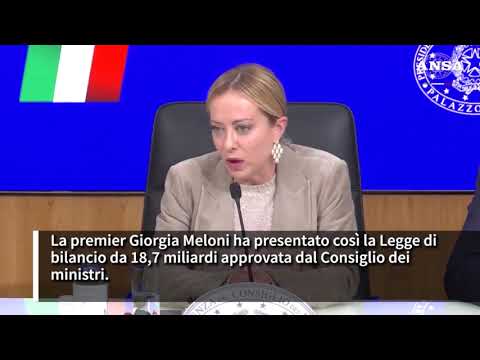 Meloni illustra la Manovra: al centro famiglia, fisco, imprese e sanita’