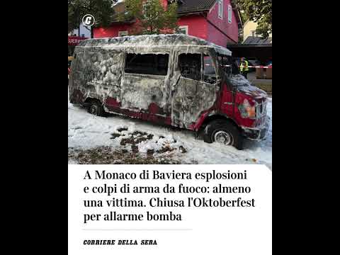 Esplosioni a Monaco di Baviera: almeno una vittima. Chiusa Oktoberfest per allarme bomba #shorts