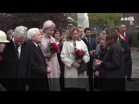 Marcinelle, il Presidente Mattarella visita Bois du Cazier