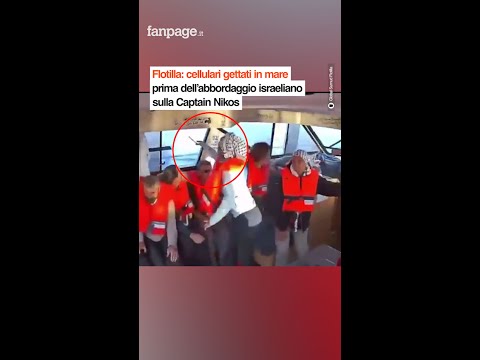 Flotilla: cellulari gettati in mare prima dell’abbordaggio israeliano sulla Captain Nikos
