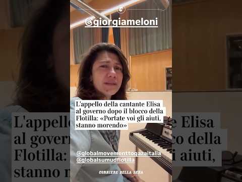 L’appello di Elisa al governo dopo il blocco della Flotilla: «Portate voi gli aiuti, stanno morendo»