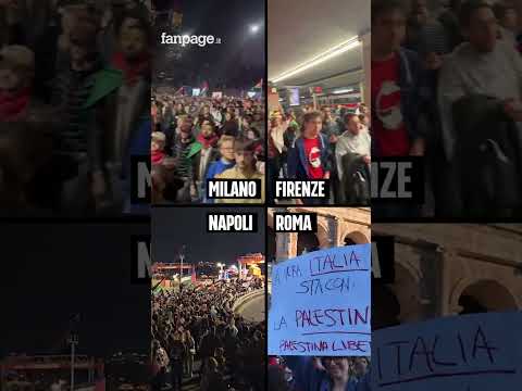 Tutta l’Italia fa sentire la sua voce per il popolo palestinese