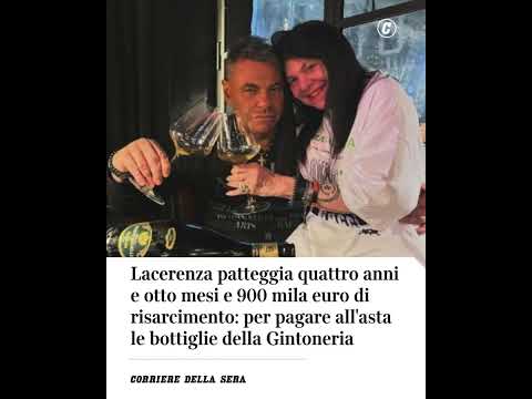 Lacerenza patteggia 4 anni e 8 mesi e €900.000 di risarcimento: all’asta le bottiglie di Gintoneria