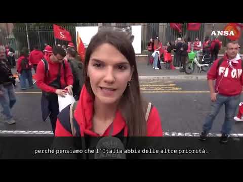 Roma, manifestazione nazionale della Cgil contro la Manovra