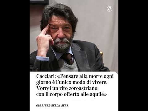 Cacciari: «Pensare alla morte ogni giorno è l’unico modo per vivere» #shorts #news
