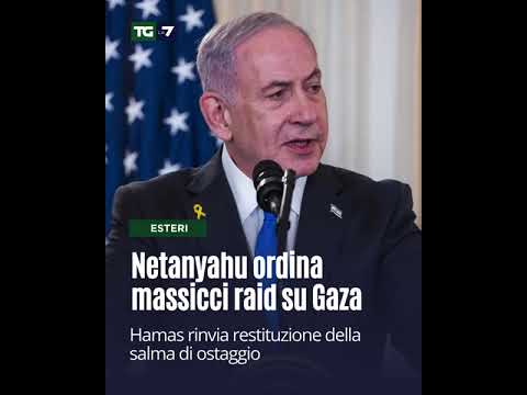 Netanyahu ordina massicci raid su Gaza